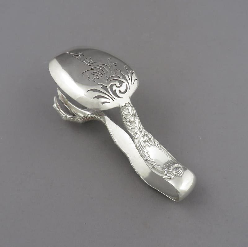 Tiffany Chrysanthemum Sterling Ice Tongs - JH Tee Antiques