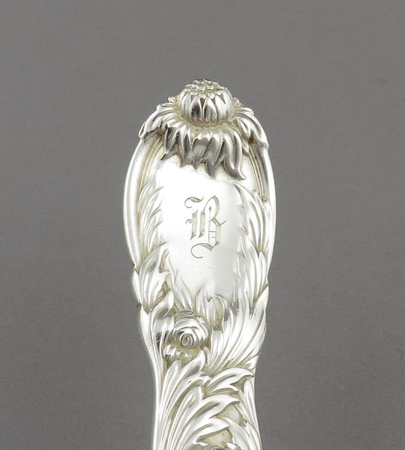 Six Tiffany Chrysanthemum Silver Luncheon Forks - JH Tee Antiques