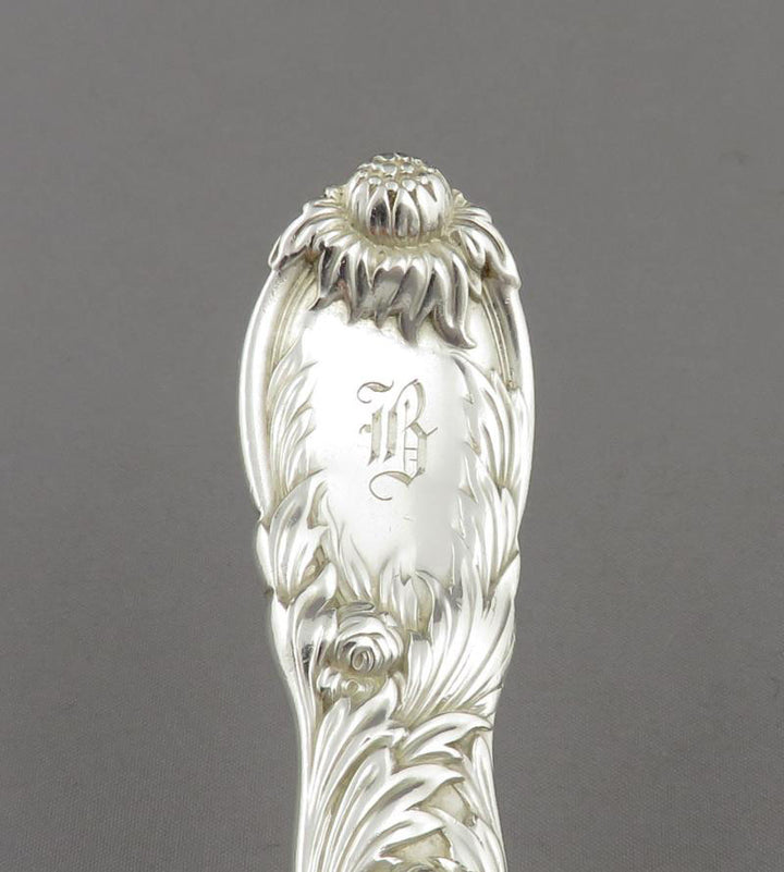 Six Tiffany Chrysanthemum Silver Luncheon Forks - JH Tee Antiques