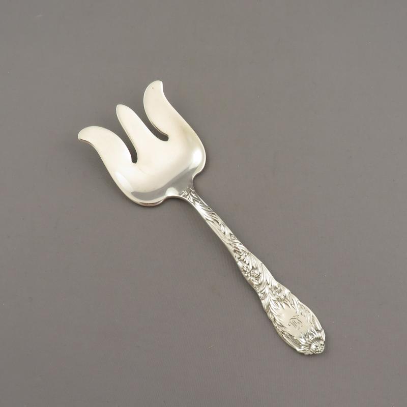 Tiffany Chrysanthemum Silver Petit Fours Server - JH Tee Antiques