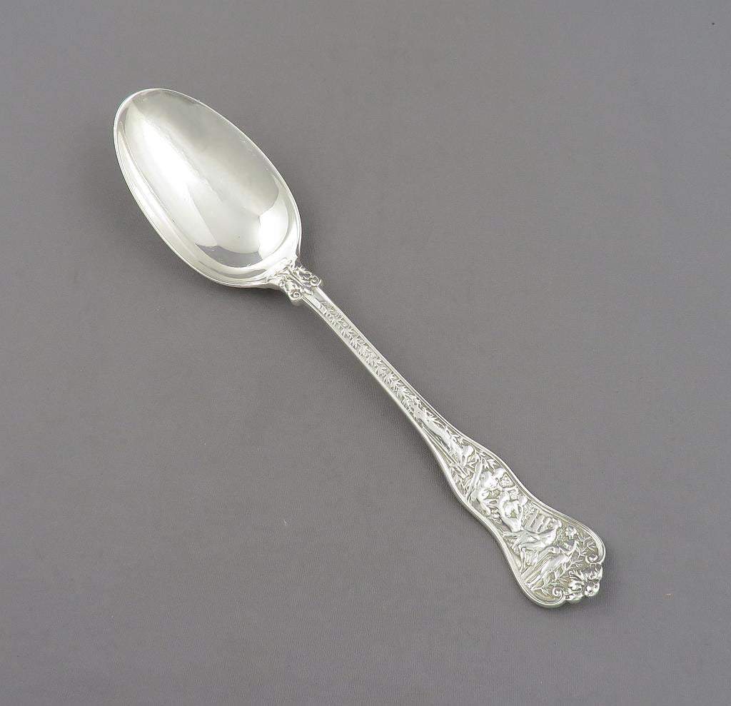 Tiffany Olympian Silver Dessert Spoon - JH Tee Antiques