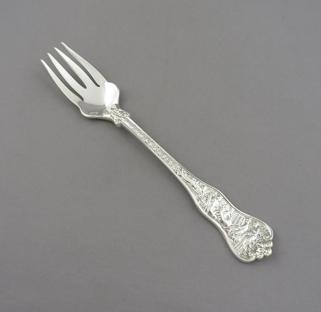 Tiffany Olympian Silver Fish Fork - JH Tee Antiques