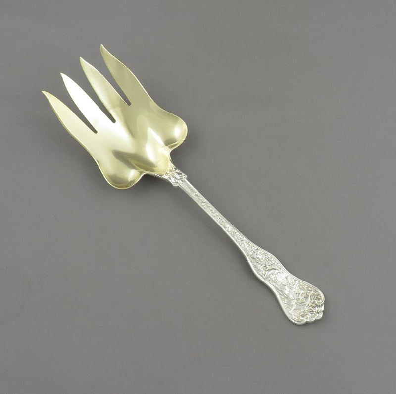 Tiffany Olympian Silver Fish Serving Fork - JH Tee Antiques