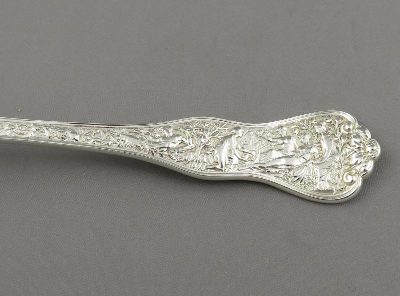 Tiffany Olympian Silver Fish Serving Fork - JH Tee Antiques