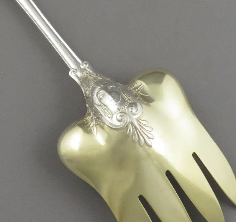 Tiffany Olympian Silver Fish Serving Fork - JH Tee Antiques