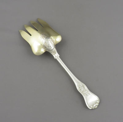 Tiffany Olympian Silver Fish Serving Fork - JH Tee Antiques