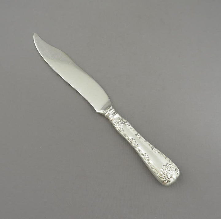 Six Tiffany &amp; Co. Wave Edge Sterling Silver Fish Knives - JH Tee Antiques