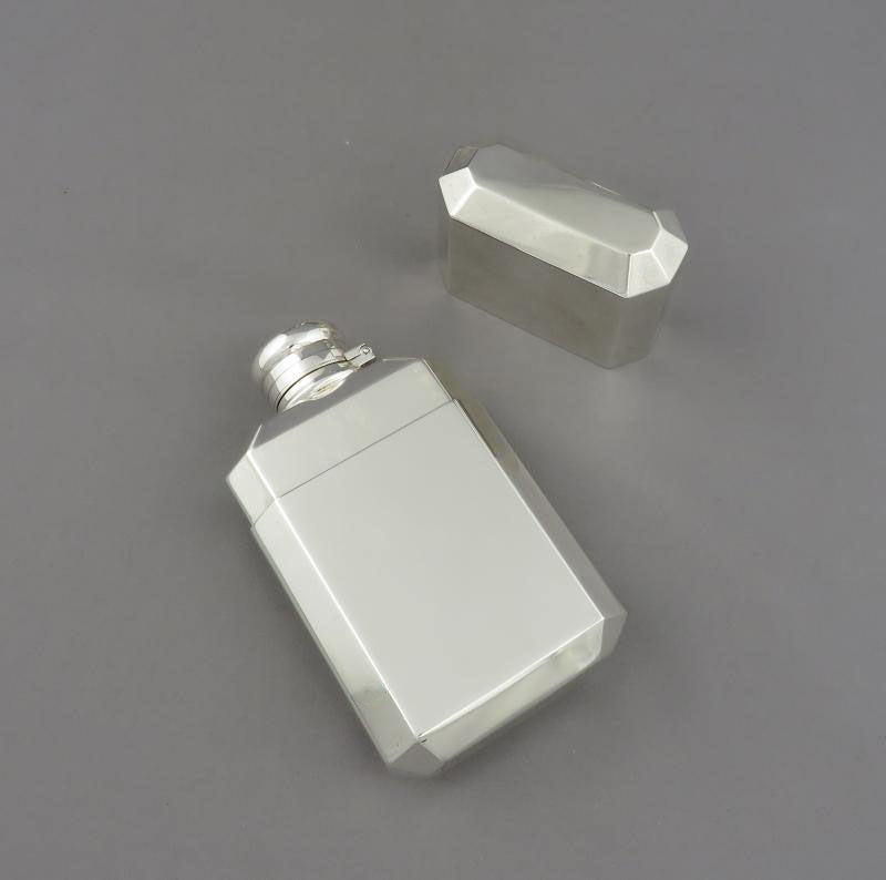 Tiffany Sterling Silver Flask - JH Tee Antiques