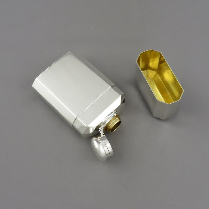 Tiffany Sterling Silver Flask - JH Tee Antiques