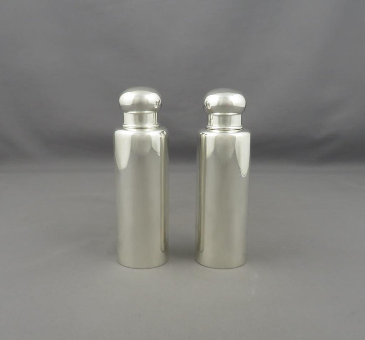 Pair of Tiffany Sterling Silver Cologne Bottles - JH Tee Antiques