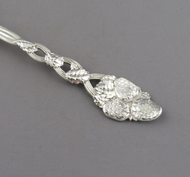 Tiffany Strawberry Pierced Silver Pie Slice - JH Tee Antiques