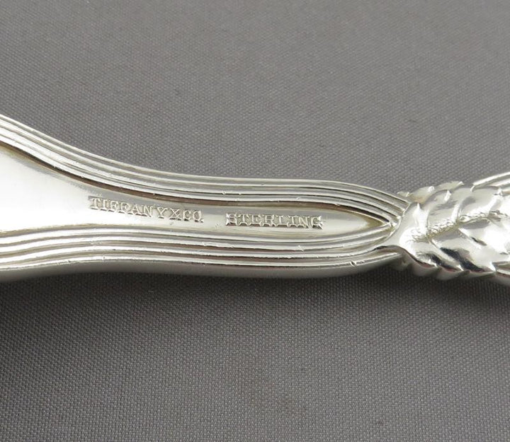 Tiffany Strawberry Vine Silver Berry Spoon - JH Tee Antiques