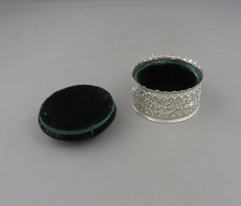 Tiffany Sterling Pin Cushion Trinket Box - JH Tee Antiques