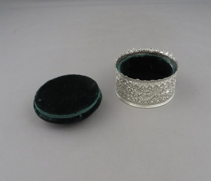 Tiffany Sterling Pin Cushion Trinket Box - JH Tee Antiques