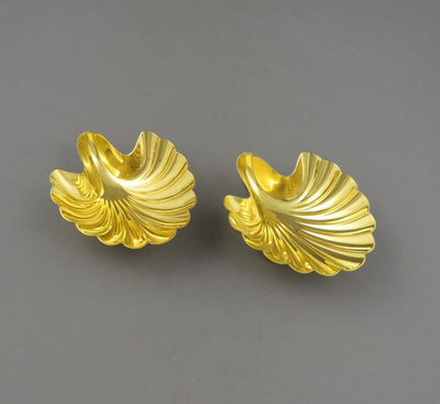 Tiffany Sterling Silver Gilt Butter Shells - JH Tee Antiques