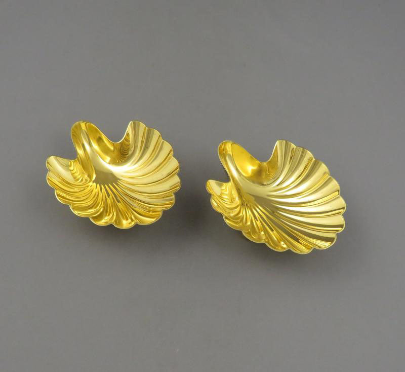 Tiffany Sterling Silver Gilt Butter Shells - JH Tee Antiques