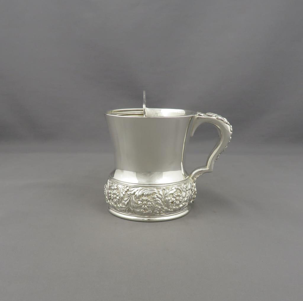 Tiffany Sterling Silver Shaving Mug - JH Tee Antiques