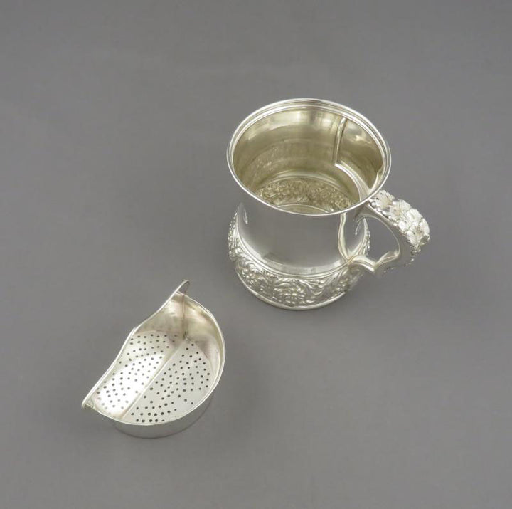 Tiffany Sterling Silver Shaving Mug - JH Tee Antiques