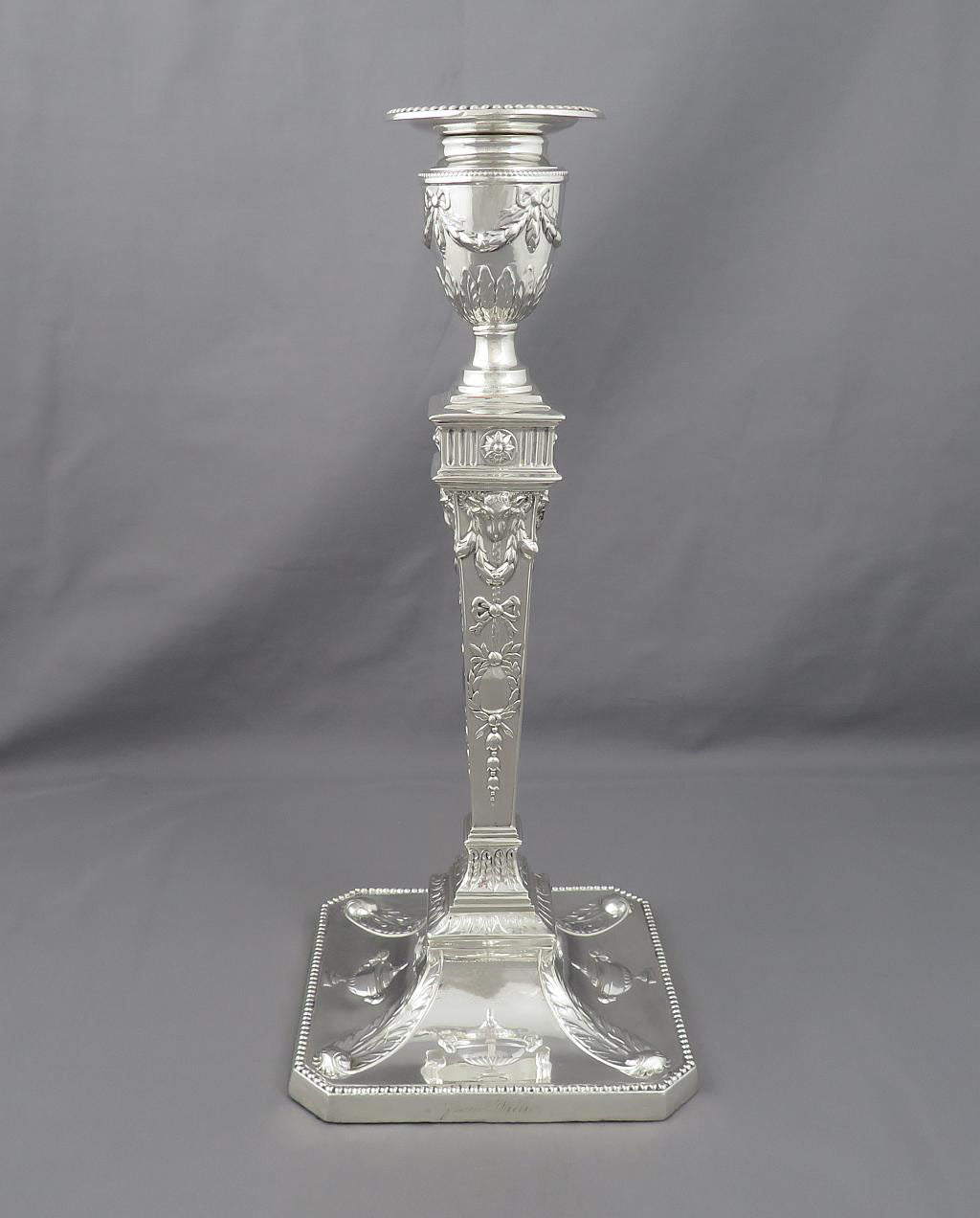 Victorian Adam Style Candlesticks - JH Tee Antiques