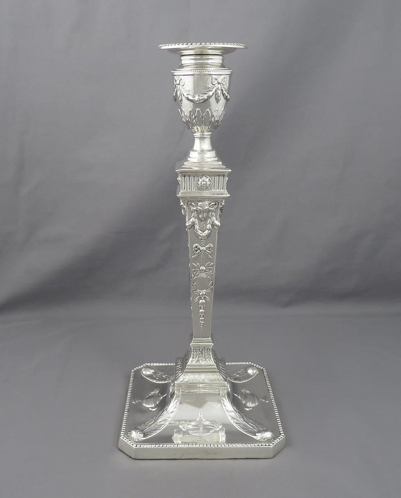 Victorian Adam Style Candlesticks - JH Tee Antiques