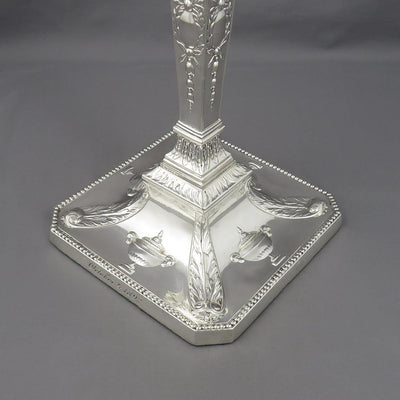 Victorian Adam Style Candlesticks - JH Tee Antiques