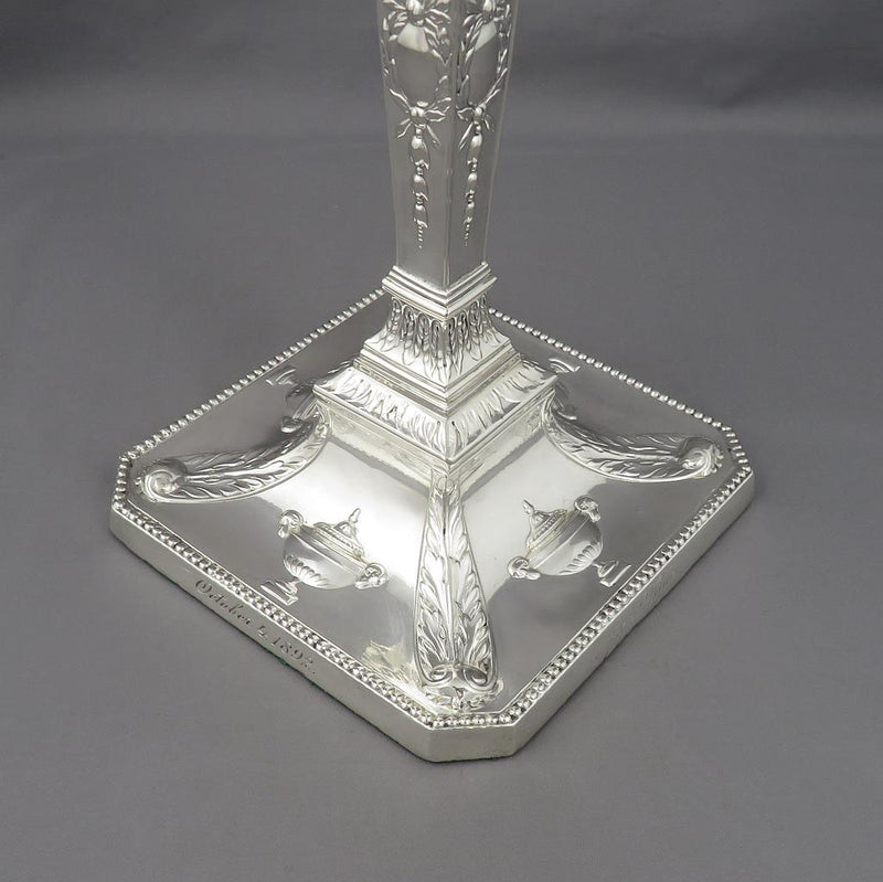 Victorian Adam Style Candlesticks - JH Tee Antiques