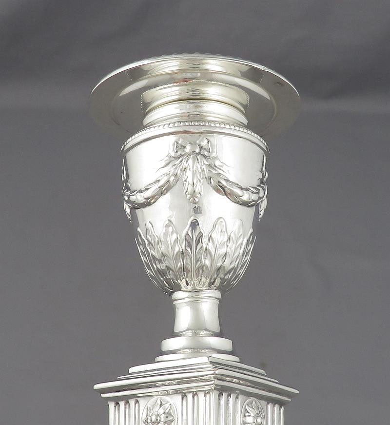 Victorian Adam Style Candlesticks - JH Tee Antiques