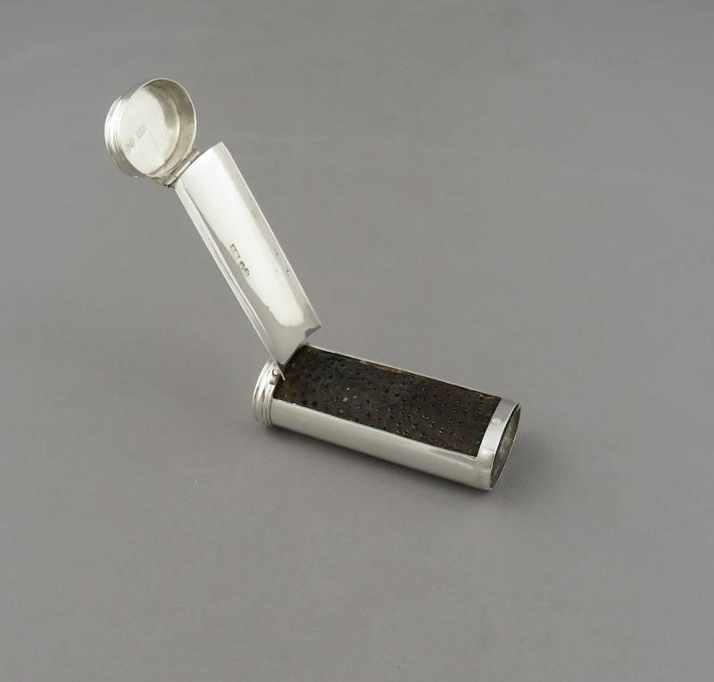 Victorian Silver Nutmeg Grater - JH Tee Antiques