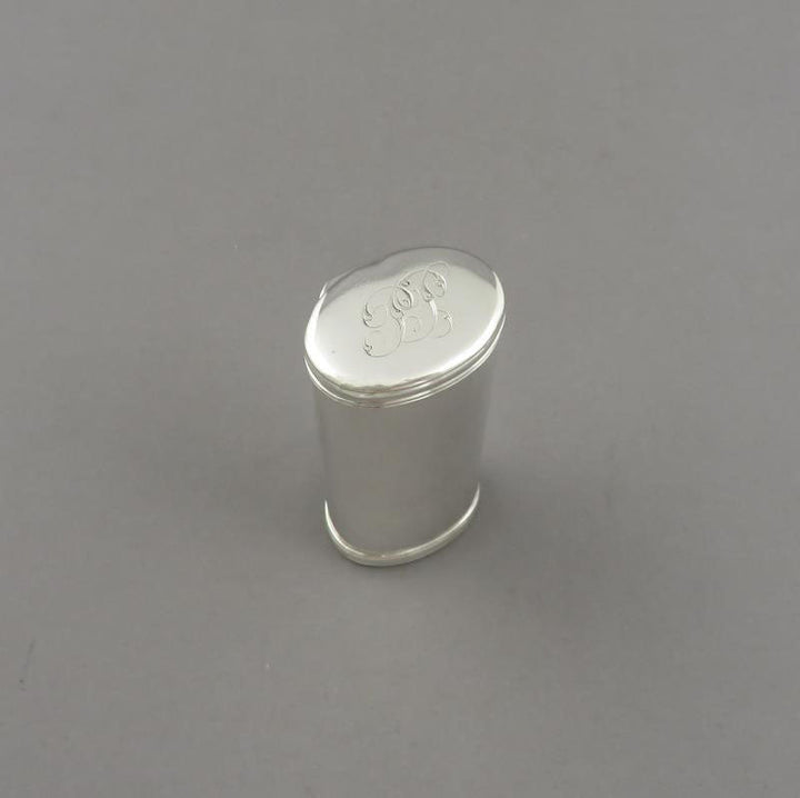 Victorian Silver Nutmeg Grater - JH Tee Antiques