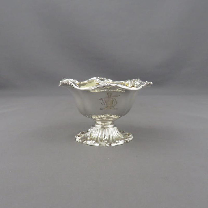 Pair of Victorian Sterling Silver Salts - JH Tee Antiques
