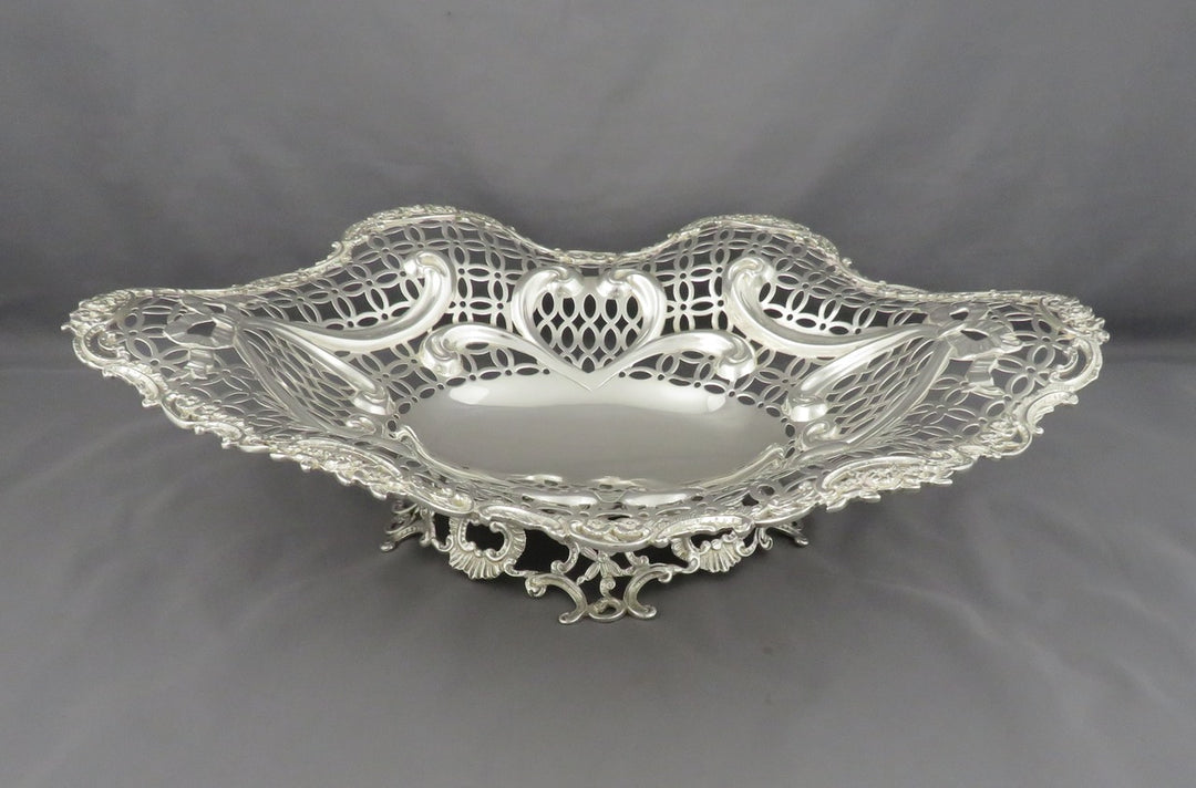 Victorian Sterling Silver Basket