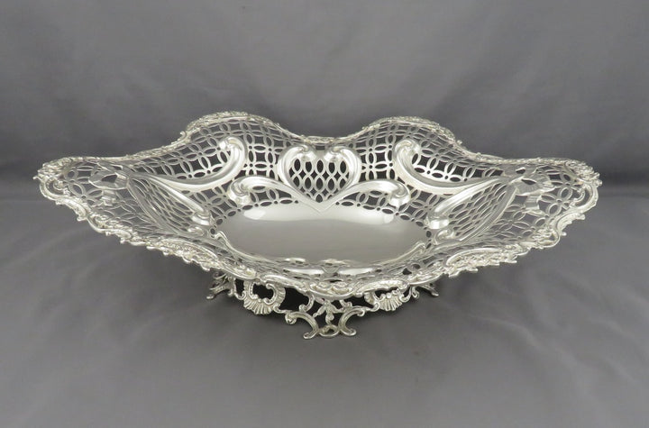 Victorian Sterling Silver Basket