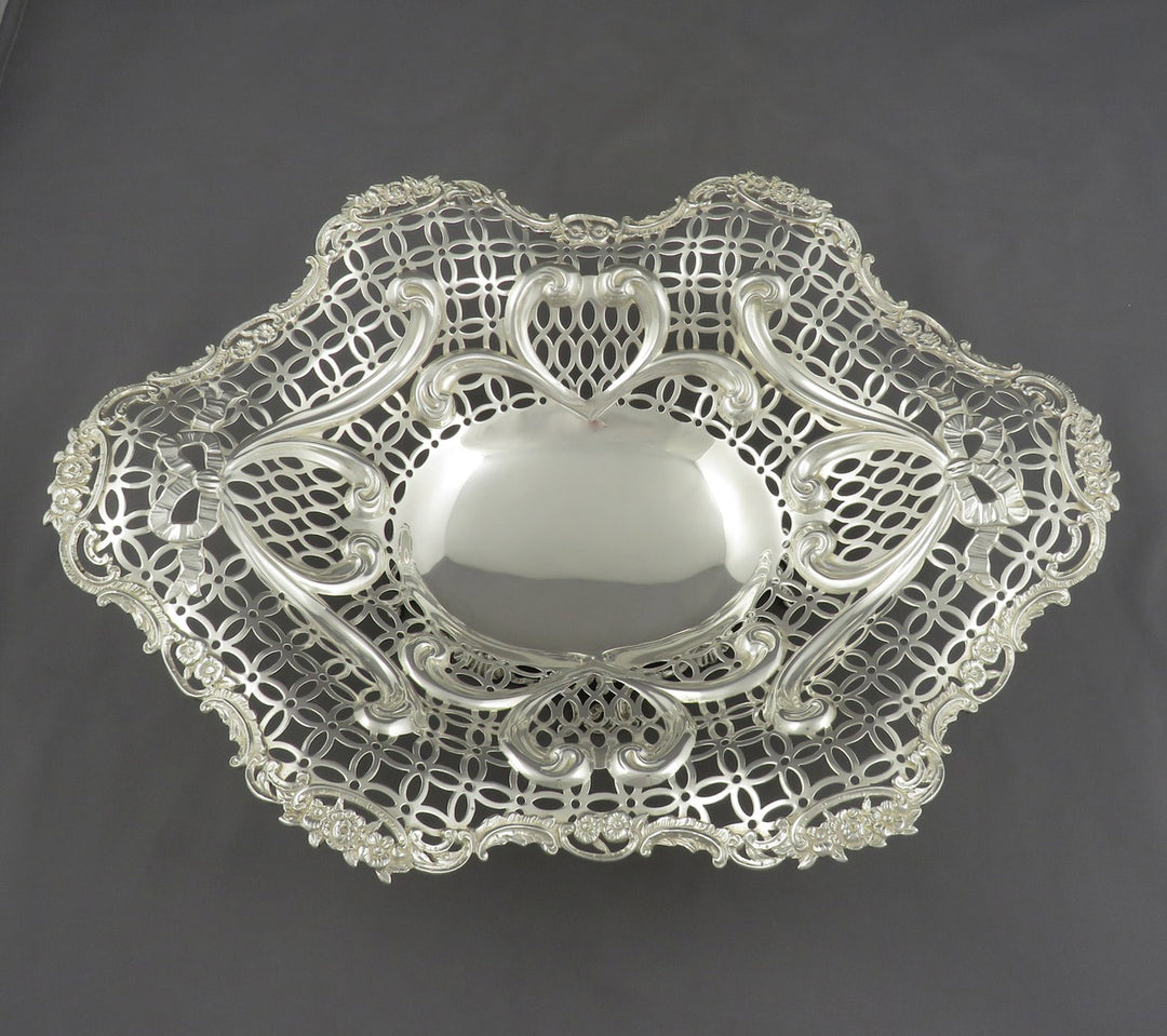 Victorian Sterling Silver Basket