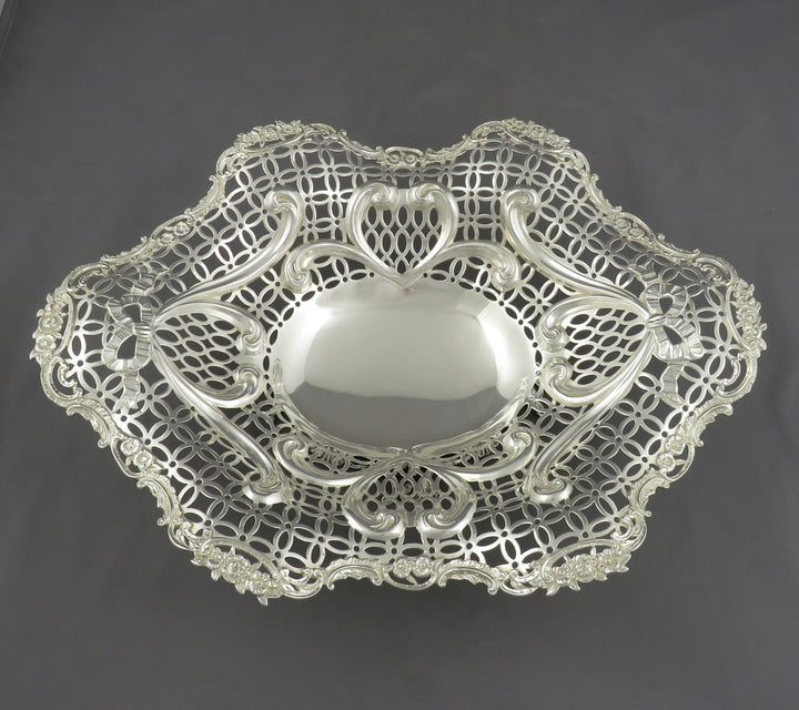 Victorian Sterling Silver Basket