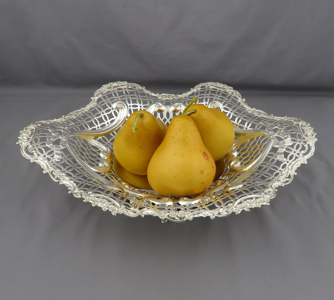 Victorian Sterling Silver Basket