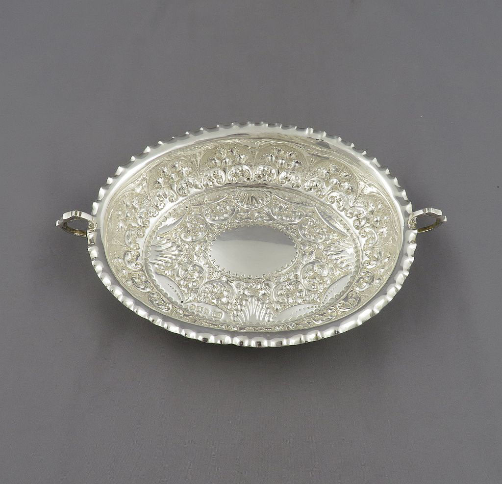 Victorian Silver Bon Bon Dish - JH Tee Antiques