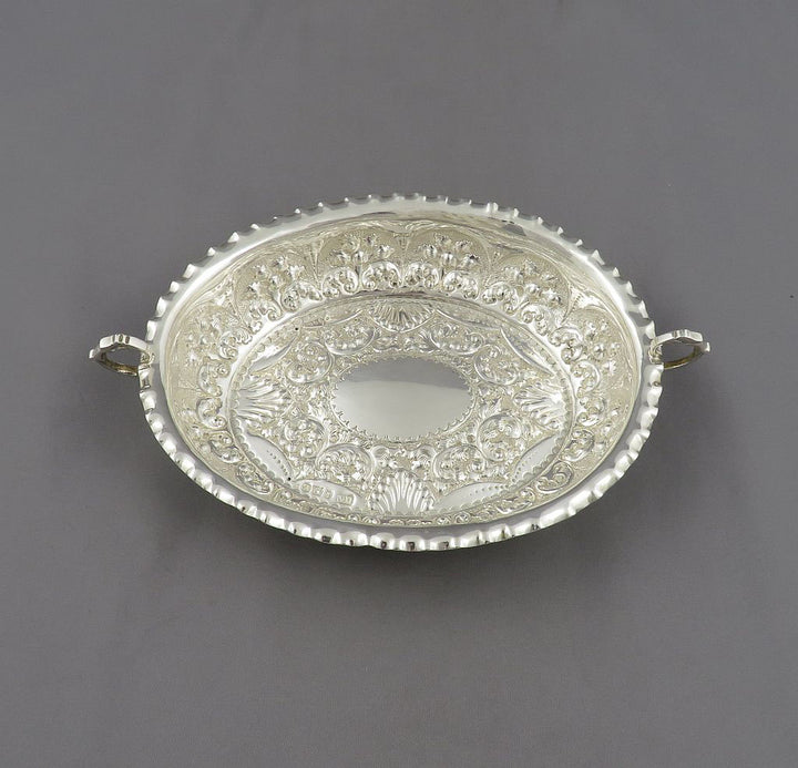 Victorian Silver Bon Bon Dish - JH Tee Antiques
