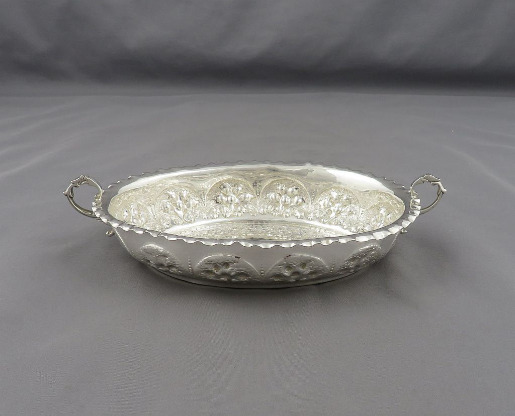 Victorian Silver Bon Bon Dish - JH Tee Antiques