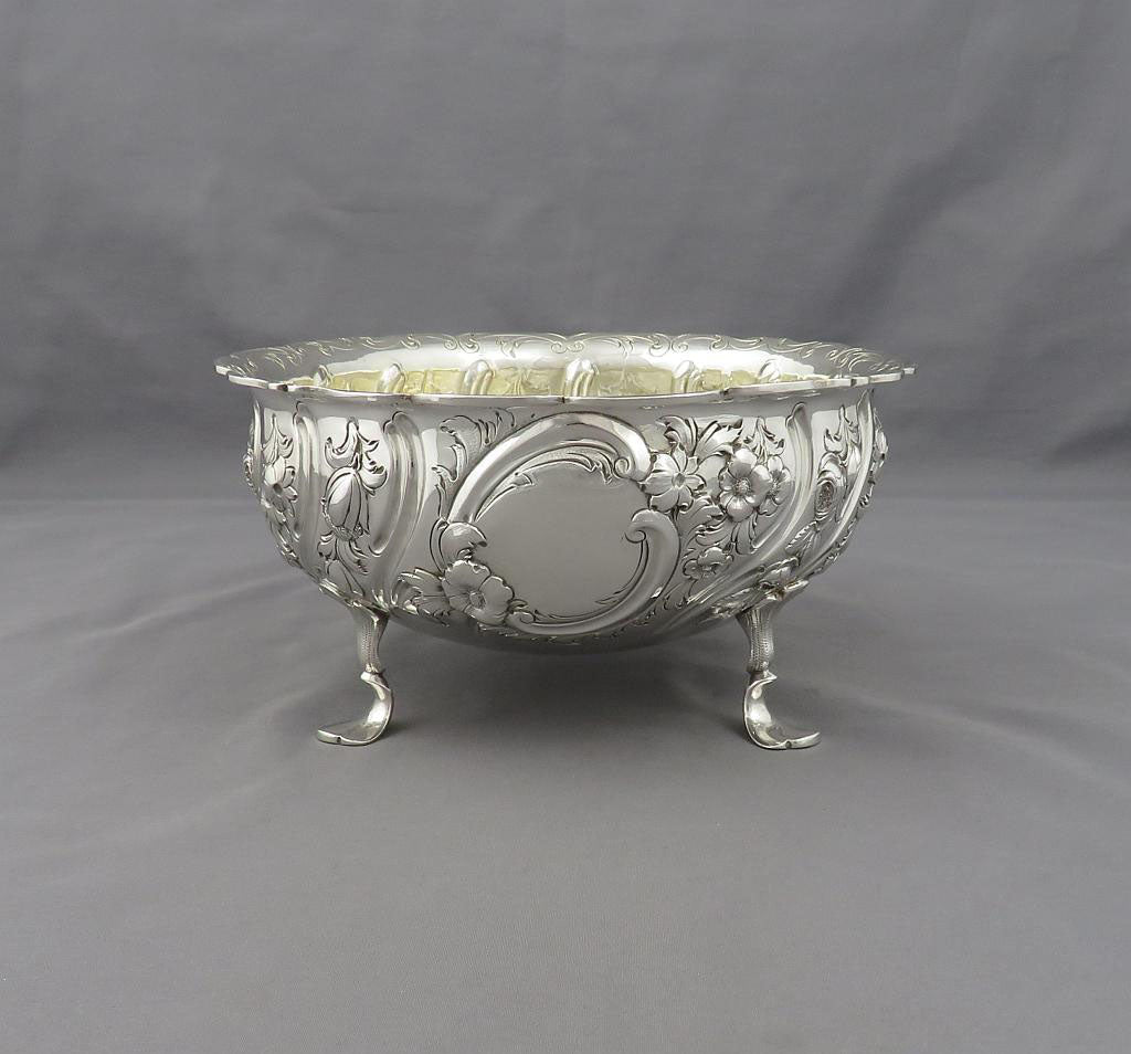 Victorian Sterling Silver Bowl - JH Tee Antiques