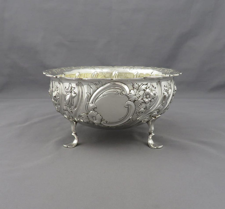 Victorian Sterling Silver Bowl - JH Tee Antiques