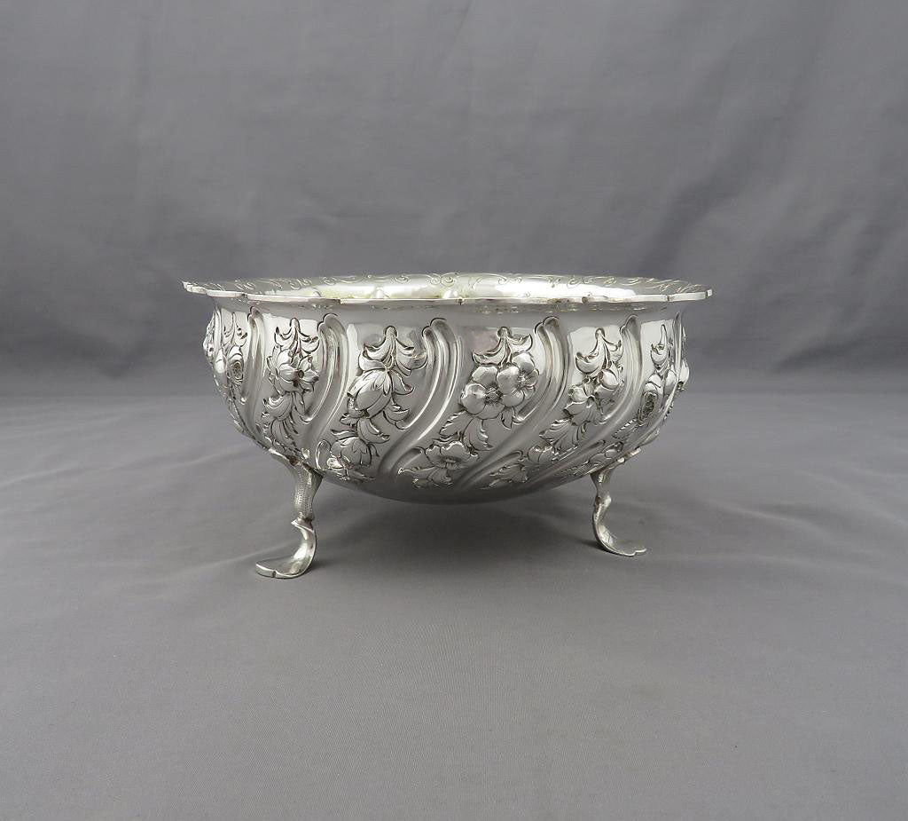Victorian Sterling Silver Bowl - JH Tee Antiques
