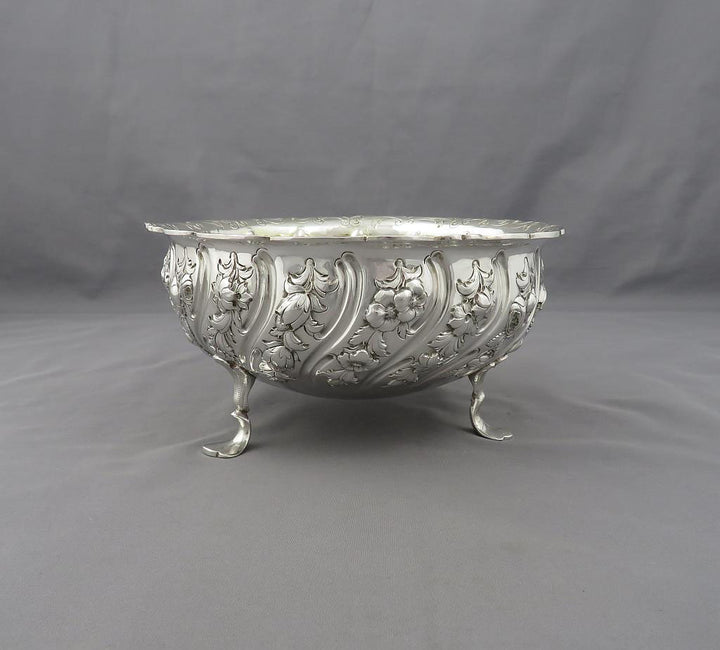 Victorian Sterling Silver Bowl - JH Tee Antiques