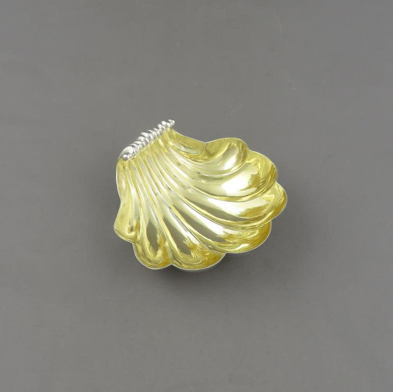 Victorian Sterling Silver Butter Shell - JH Tee Antiques