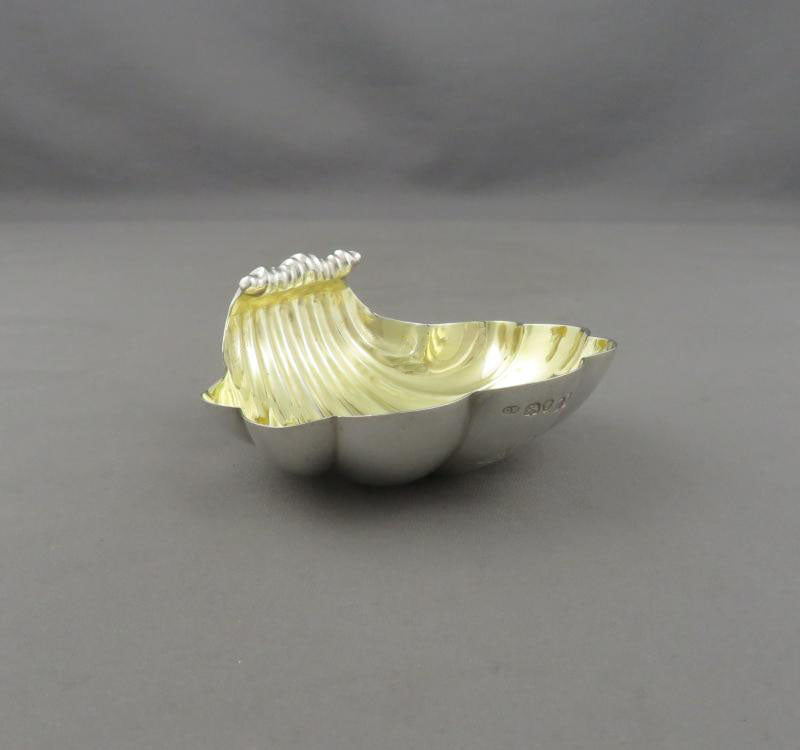 Victorian Sterling Silver Butter Shell - JH Tee Antiques