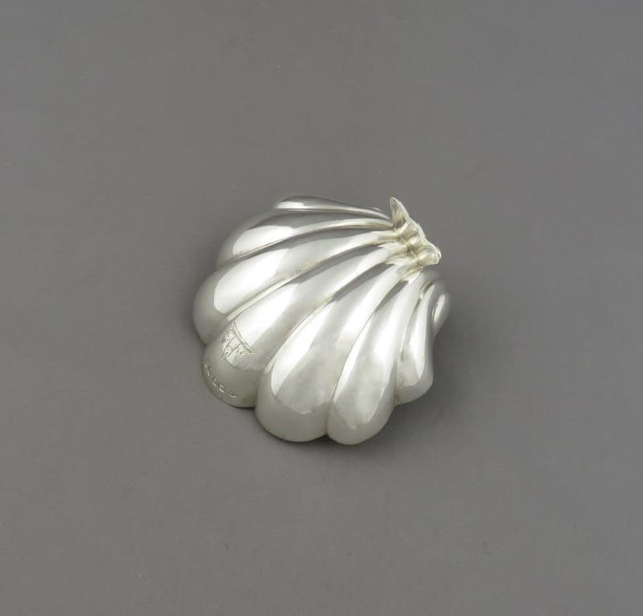 Victorian Sterling Silver Butter Shell - JH Tee Antiques