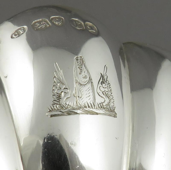 Victorian Sterling Silver Butter Shell - JH Tee Antiques