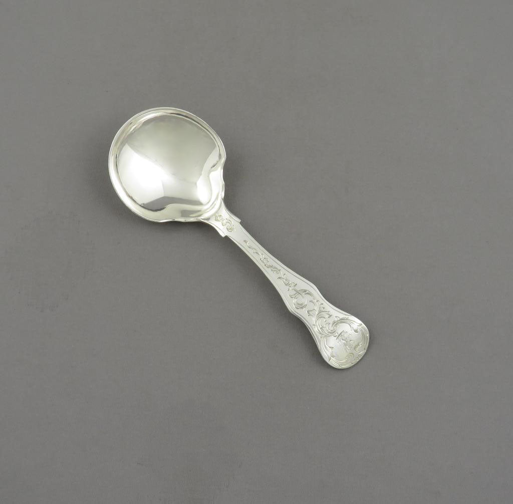 Victorian Silver Tea Caddy Spoon - JH Tee Antiques