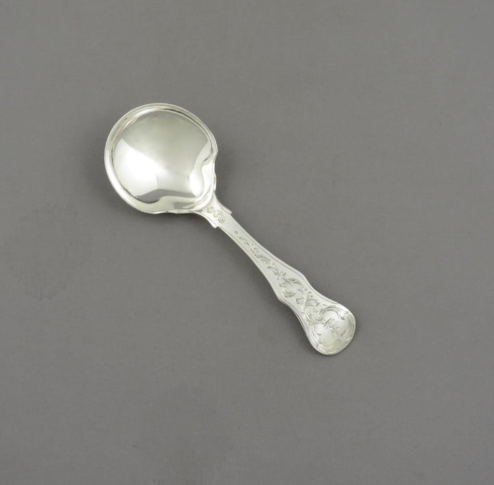 Victorian Silver Tea Caddy Spoon - JH Tee Antiques