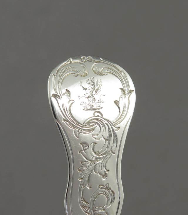 Victorian Silver Tea Caddy Spoon - JH Tee Antiques