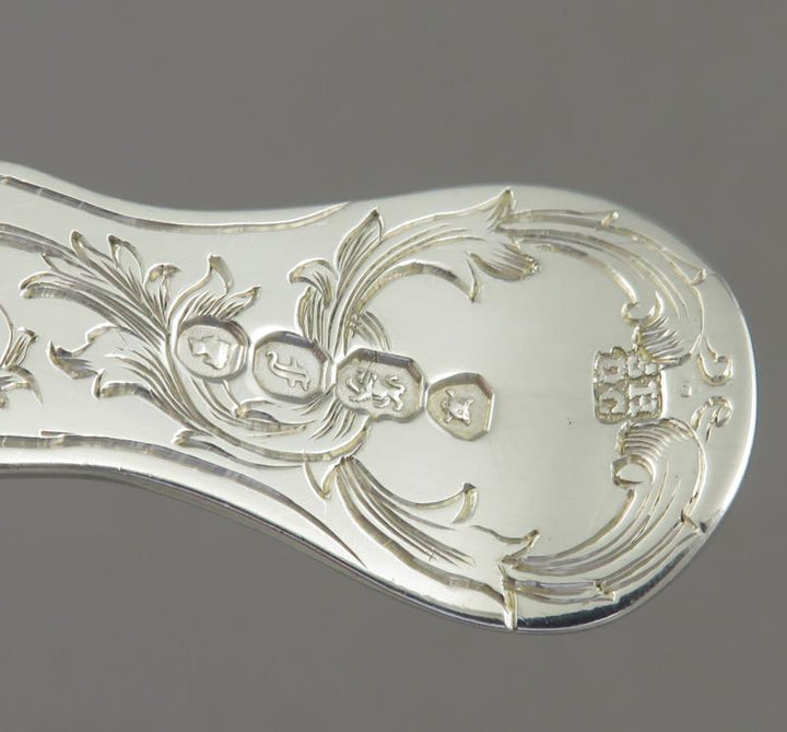 Victorian Silver Tea Caddy Spoon - JH Tee Antiques